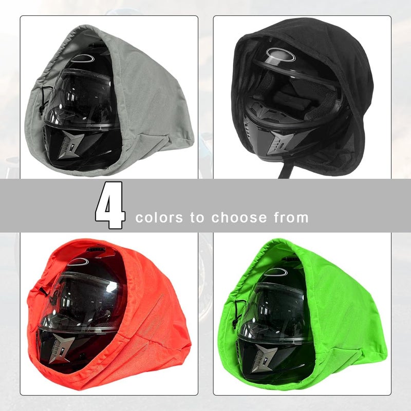 KVAEY Motorcycle Helmet Bag, Helmet Protection Drawstring Bag Made of Nylon Cloth, Large Capacity Helmet Storage Bag for Motorcycle Bicycle, Universal Motorcycle Accessories (Green) - Image 5